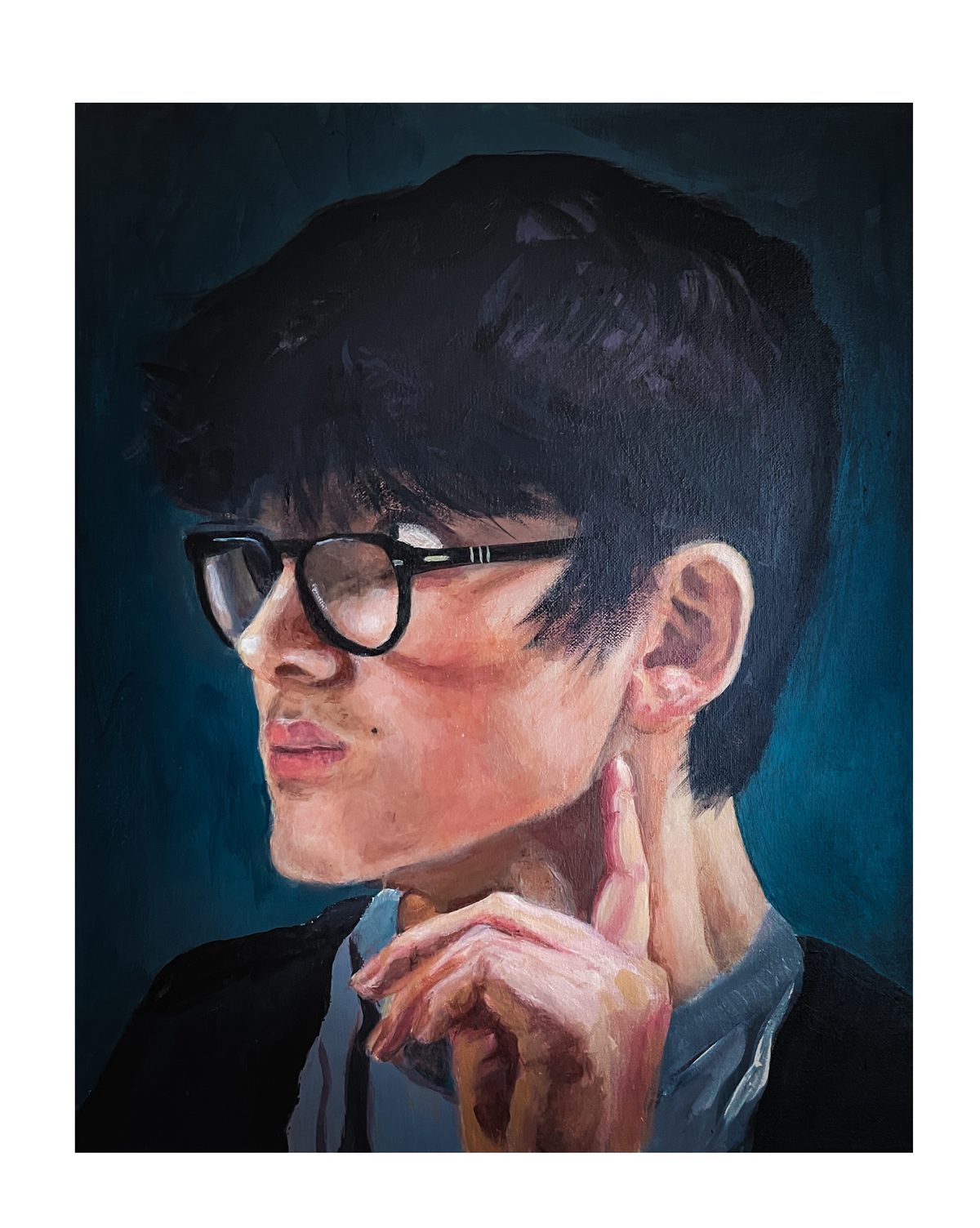 Acrylic portrait by Cyrus Shuttle