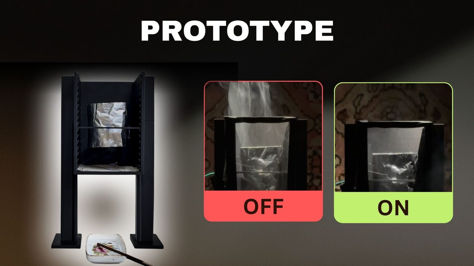 The EcoCoil prototype — 3D-printed enclosure with high-voltage transformers